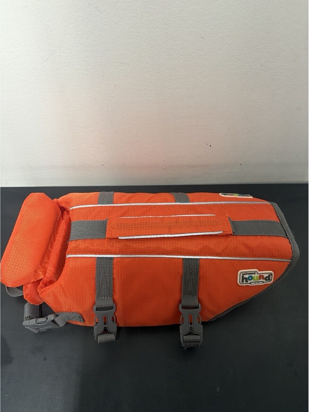 Outward Hound Granby Splash Dog Life Jacket Orange, Raise The Woof, Size SM
